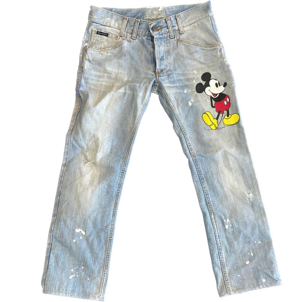 Dolce & Gabbana x Disney Mickey Mouse collab denim